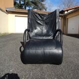 Leather armchair model Zen Claude Brisson Line Roset year 80