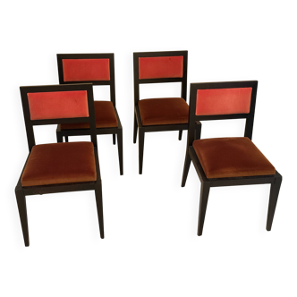 Set of 4 Pierre Frey chairs