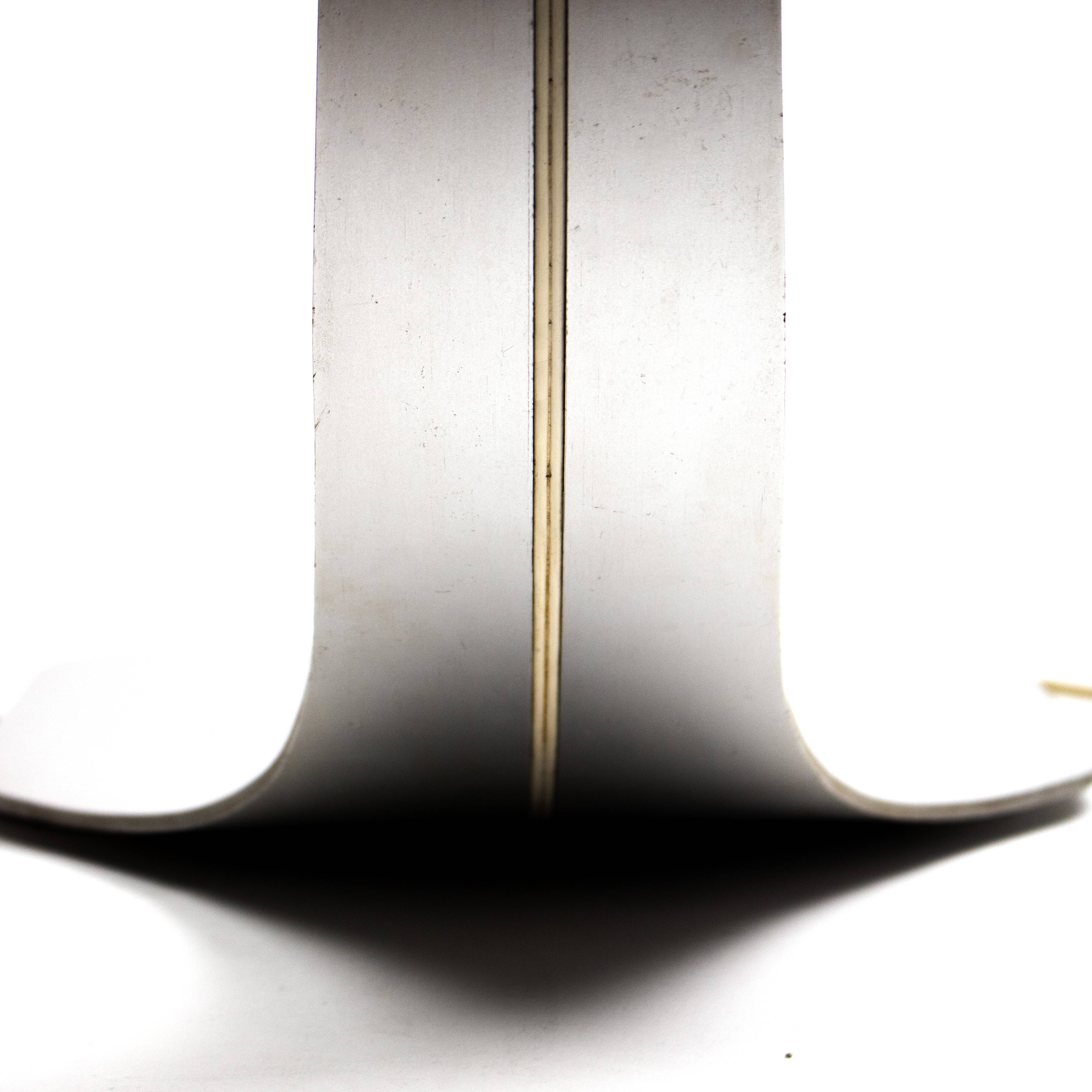 Lampe de table Colomba en aluminium brossé par Walter & Moretti, années 1970