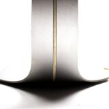 Colomba brushed aluminium table lamp by Walter & Moretti, 1970s