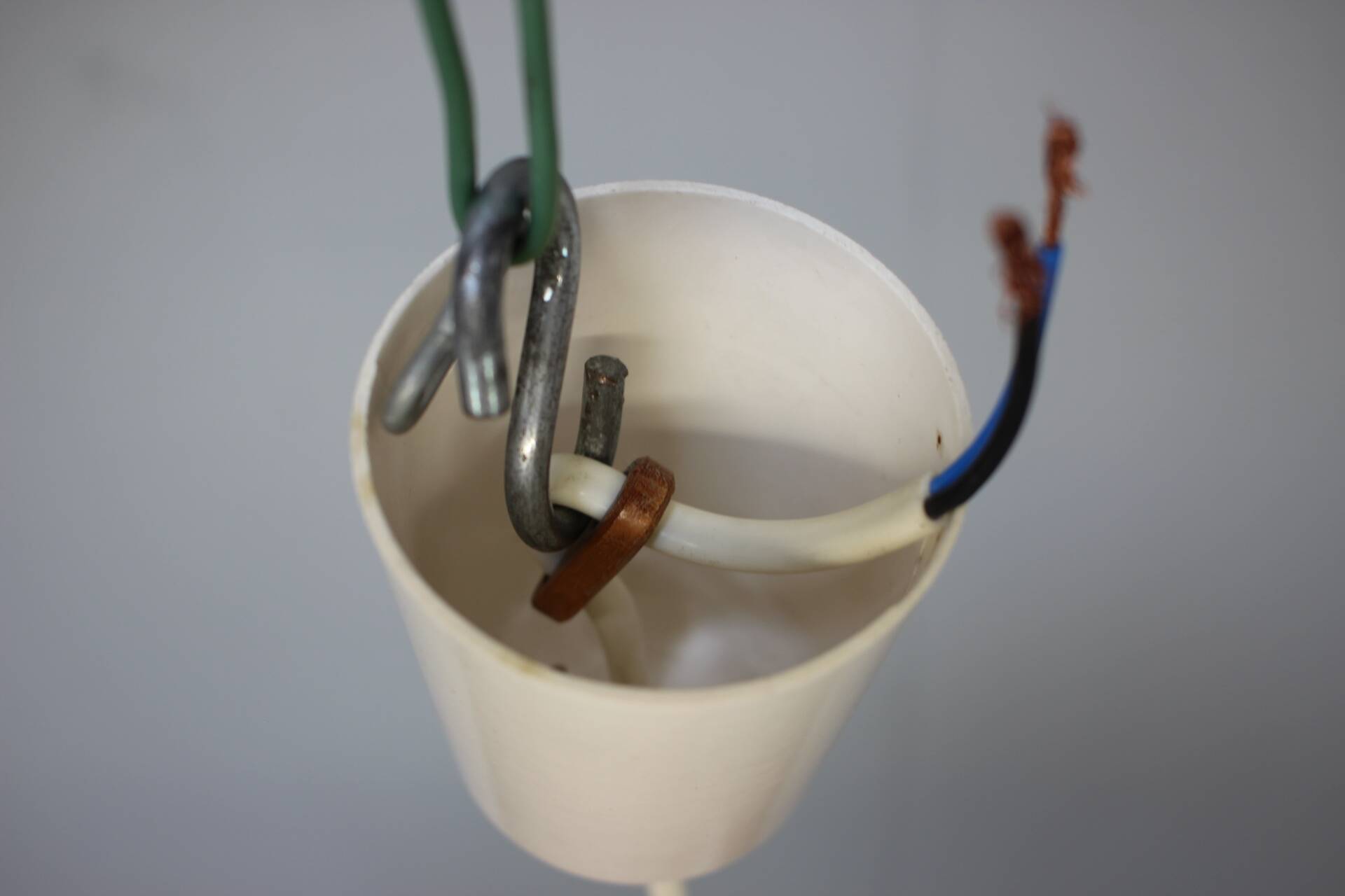 Mid-Century Pendant, 1970s, Denmark, - made of Metal, - shows signs of us