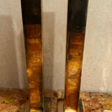 Pair of Silver-Plated Candle Holders H 29 cm - Modernist