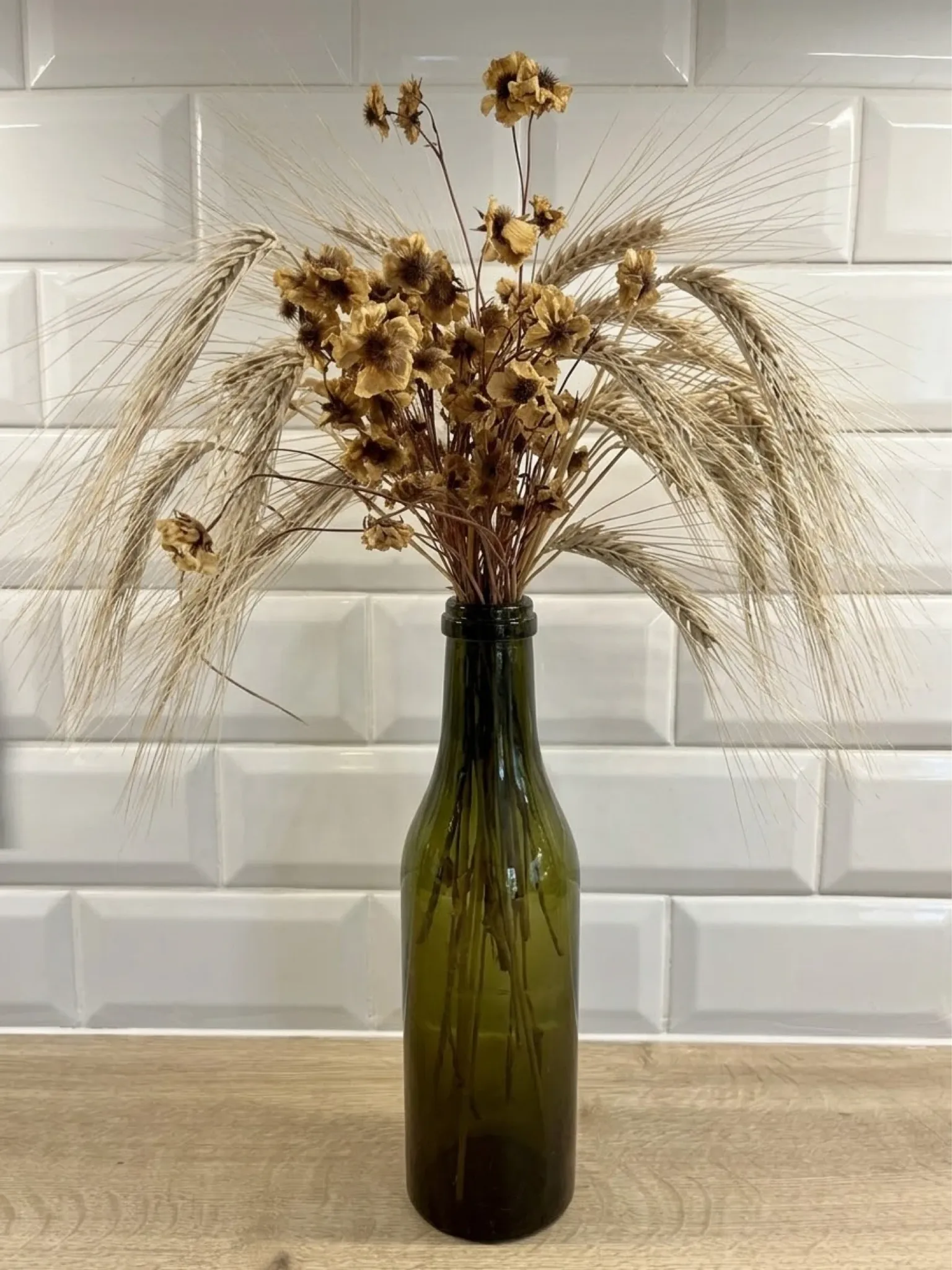 Glass vase bottle