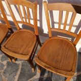 Lot de 3 chaises bistrot ciselé Luterma