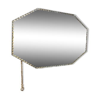 1930s beveled octagonal mirror