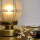 Lamp to lay vintage globe art deco in frosted glass
