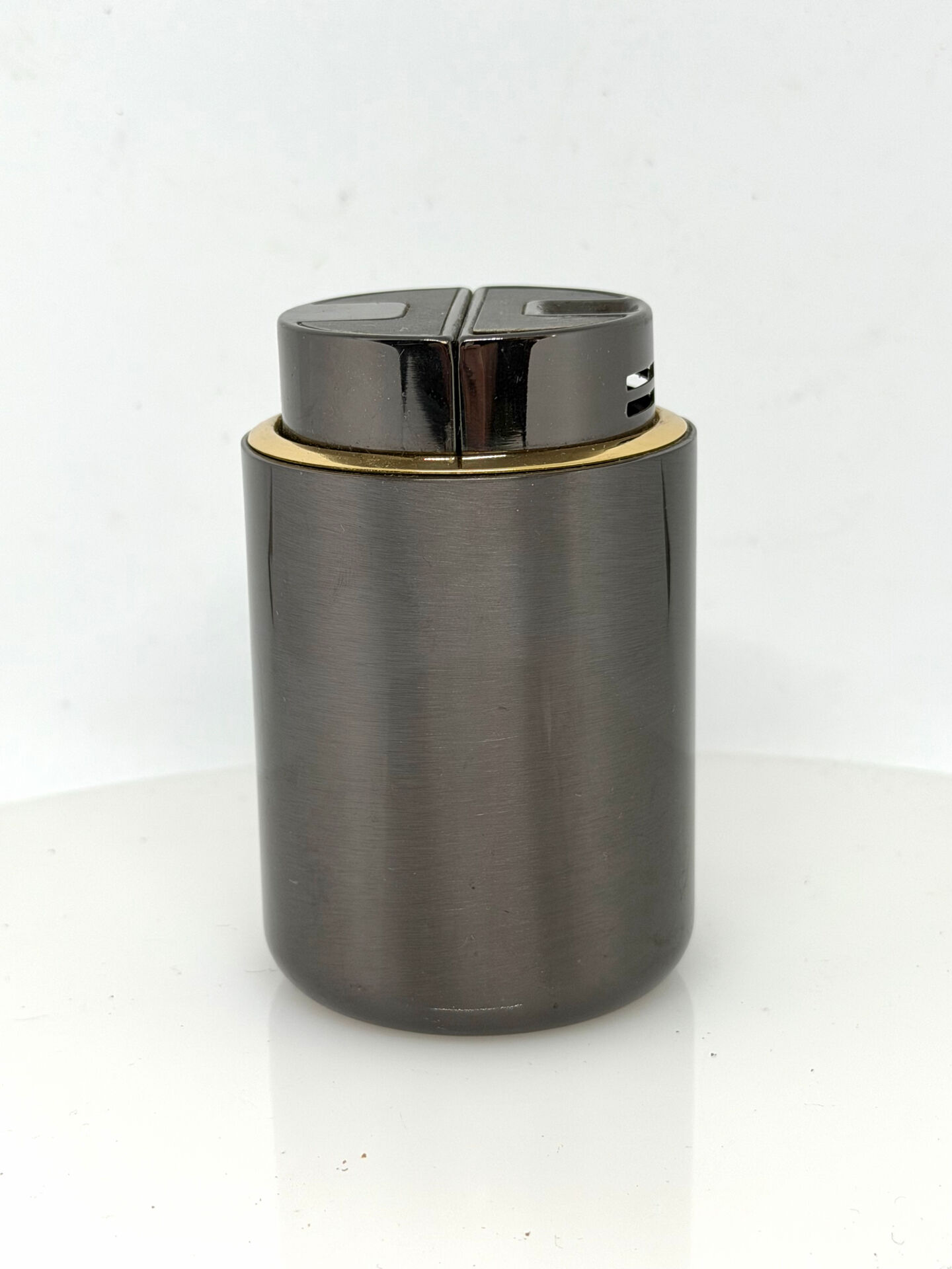 Minimalist Vintage SAROME Japan Table Lighter Modernist in Metal