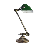 Lampe de banquier en laiton de Dugdills. c.1920