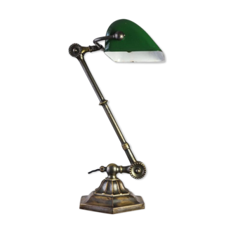 Dugdills brass banker lamp. c. 1920