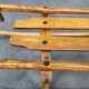 1930s Oak Wooden Sled, Czechoslovakia, Alpine Rustic Piece