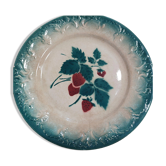 Lot de 6 anciennes assiettes dessert Faïencerie de Castres Modèle Fruits Di