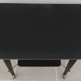 Vintage all-purpose piece of furniture from the 70s on casters with two shelves