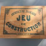 Jeu de construction architecture en bois 1930-1940
