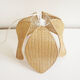 Braided rattan flower hanging lamp