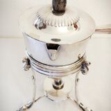 Silver metal alcohol stove