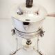 Silver metal alcohol stove