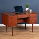 Teak 1960s Danish mid century desk made in Denmark