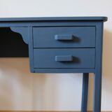 Small desk or vintage dressing table, blue