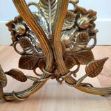 Bronze candle holder wall light