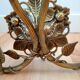 Bronze candle holder wall light
