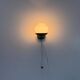 Mid-century green metal and opal glass wall sconce by N Leuchten, 1960s, Germany