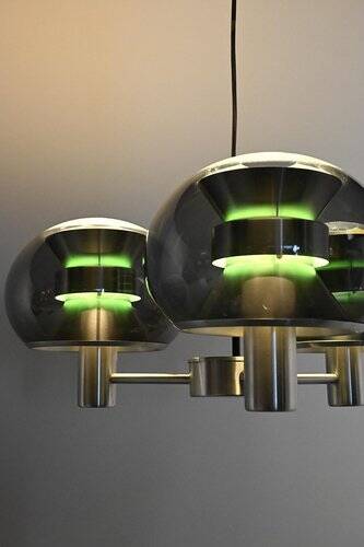 Space Age Pendant Light in Metal