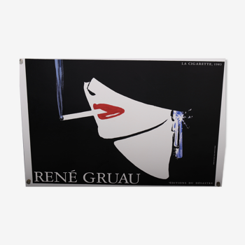 Affiche Gruau Rene la cigarette édition du Desastre 61x79,5 cm union
