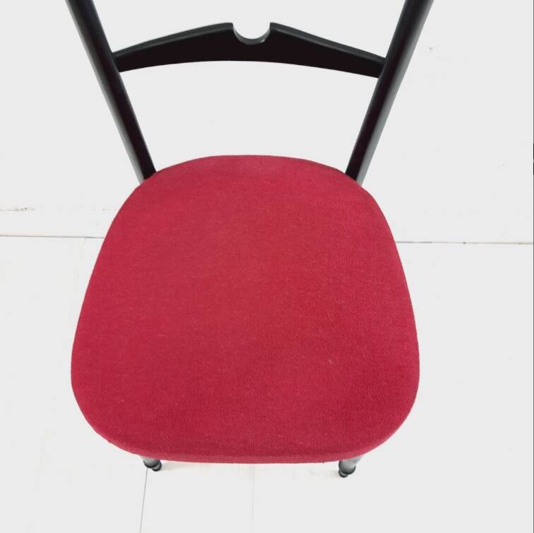 Pair of chiavarine chairs 40/50s high backrest