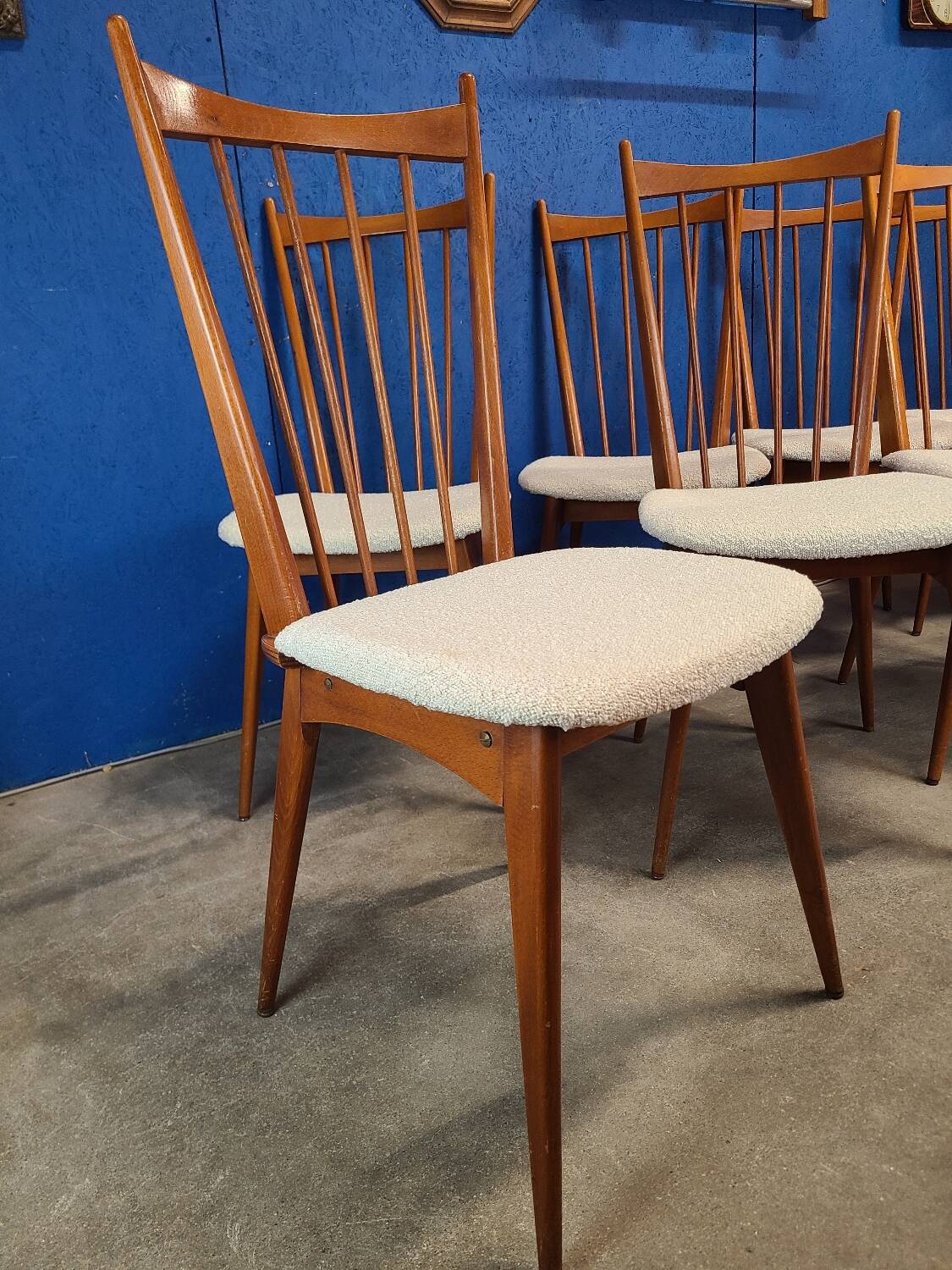 Chaises années 60 scandinave rénovées