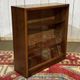 1970s walnut English display cabinet