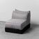 Fauteuil en tissu bonzo guzzetti aba 1970 vintage modernisme