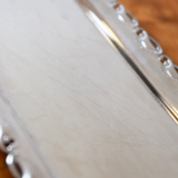 Silver-plated metal tray