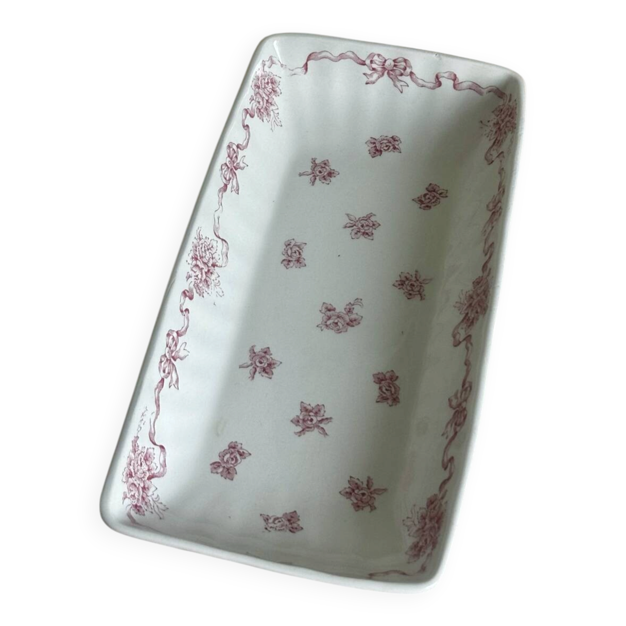Superb soap dish or porcelain pocket tray by Laura Ashley.