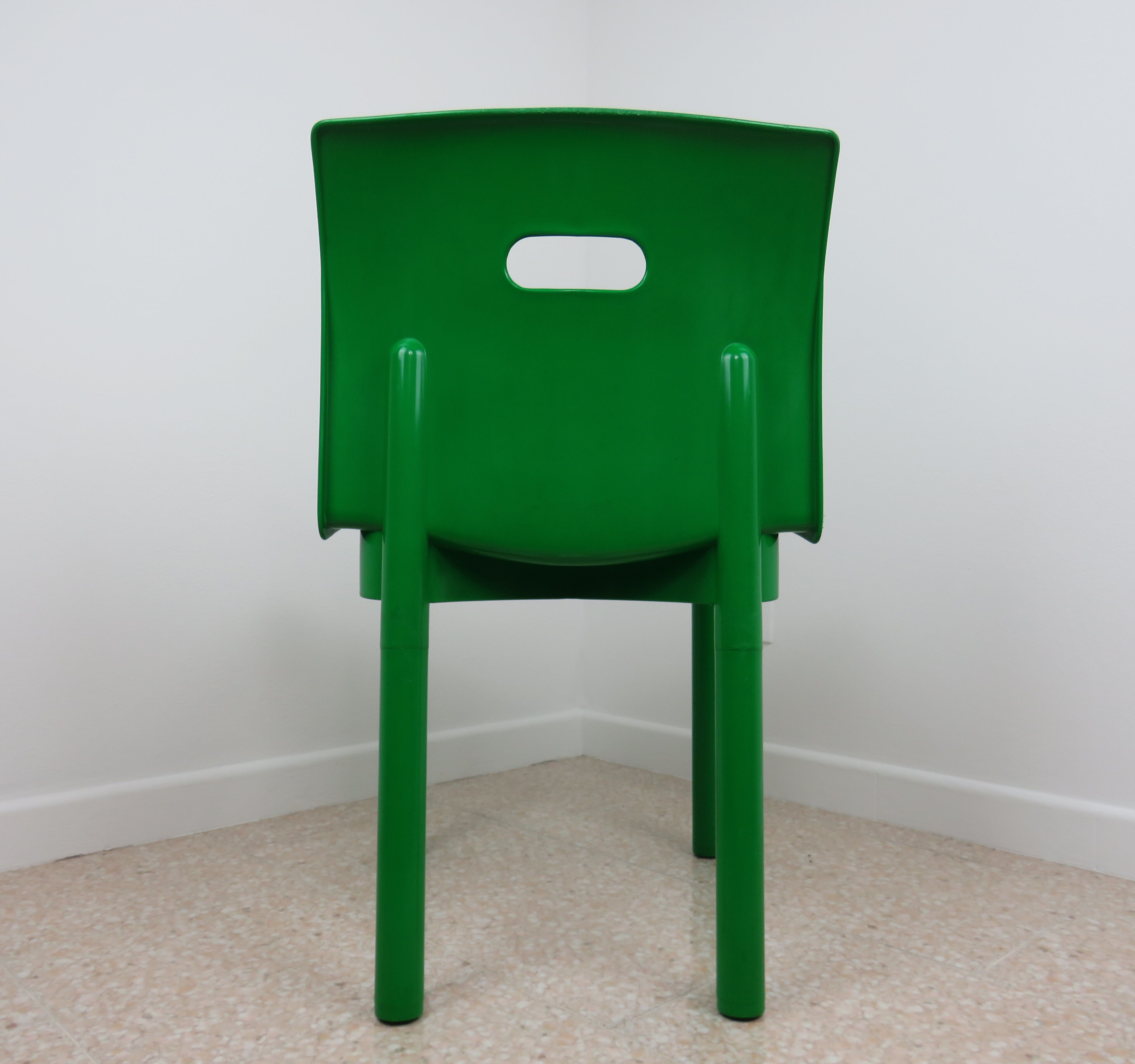 Stackable Chairs K 4870 Design Anna Castelli Ferrieri for Kartell Edition 1985 - - (Set of 4 Pcs)