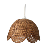 Vintage rafia hanging lamp