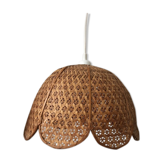 Vintage rafia hanging lamp