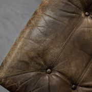 Vintage MidCentury Danish Beech&Leather High Armchair from Farstrup Møbler