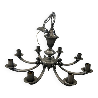 Lustre métal 8 branches