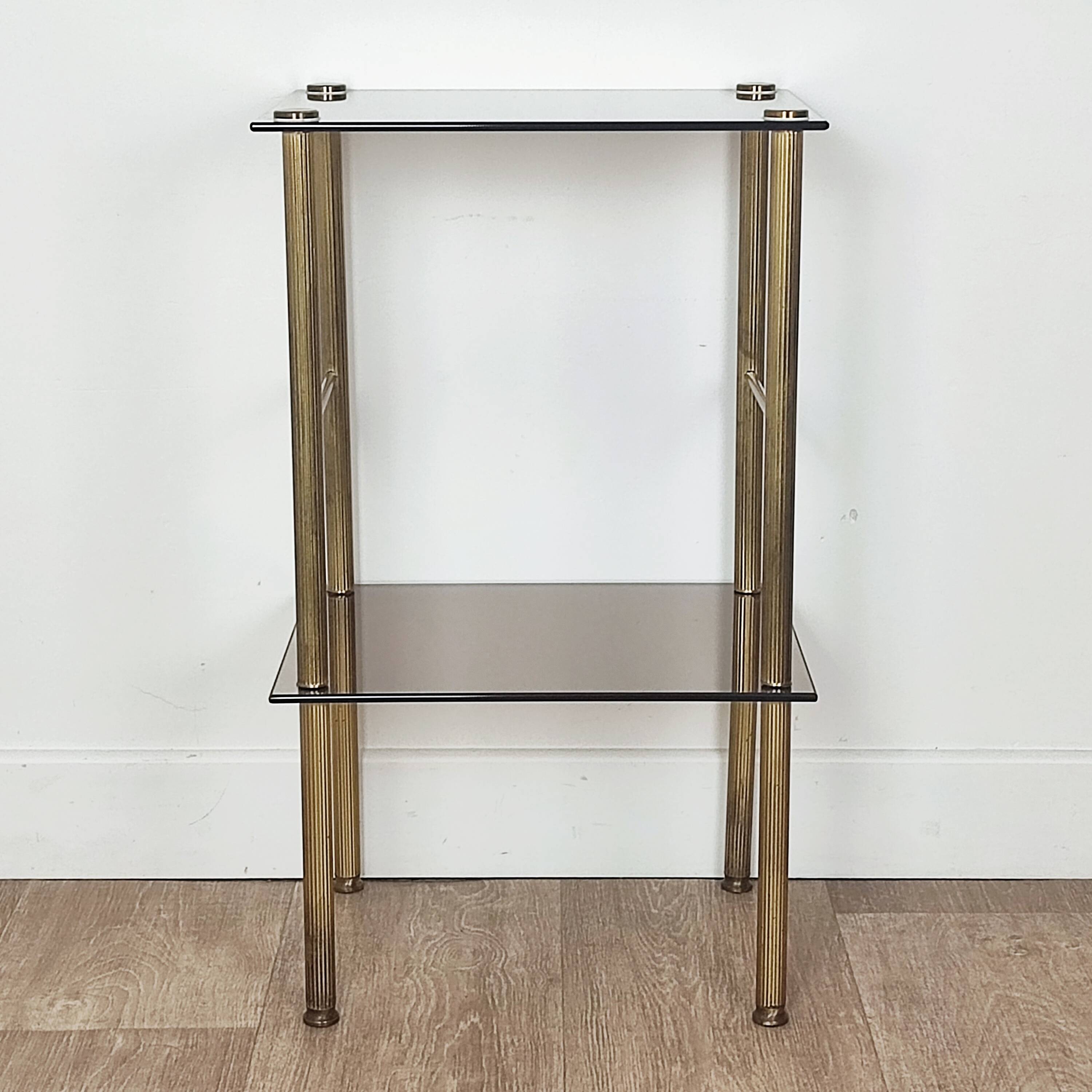 Brass side table/end table