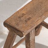 Pair of antique stools (circa 1900). Set of 2 pieces