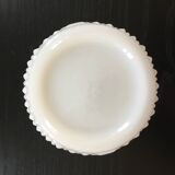 Cache pot en opaline blanche