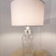 3 face molded glass lamp Sweden 1960