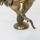 1960 rooster ashtray in spelter signed FC
