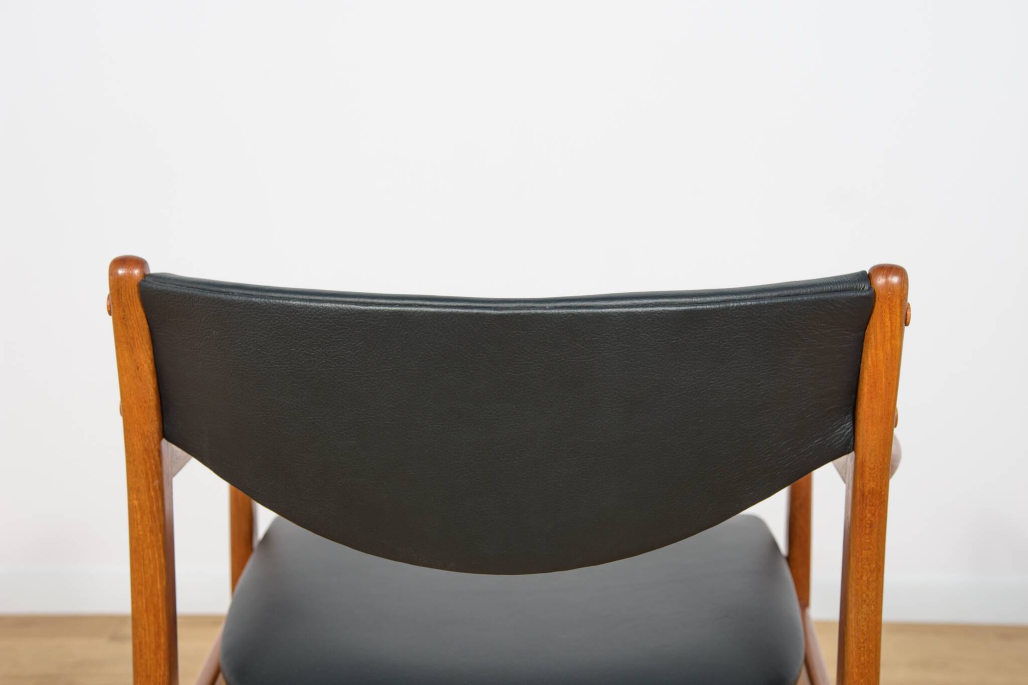 Mid-Century Teak & Leather Armchair, Denmark, 1960s