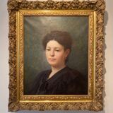 Portrait d’une jeune femme, signé H Mouthier (1880-1975)et daté 1907