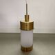 Suspension design vintage, abat-jour plissé, 1960
