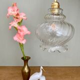 Vintage glass globe pendant lamp