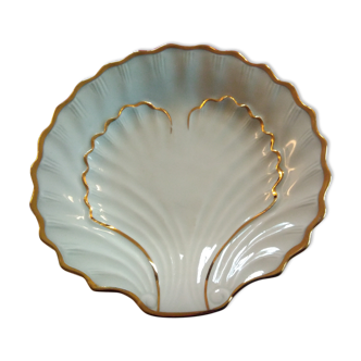 Ravier en porcelaine forme de coquille