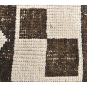 Vintage Geometric Turkish Oushak Hand-Knotted Runner 88x320