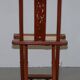 Chaise pliante chinoise antique avec sculptures, vers 1900-1920